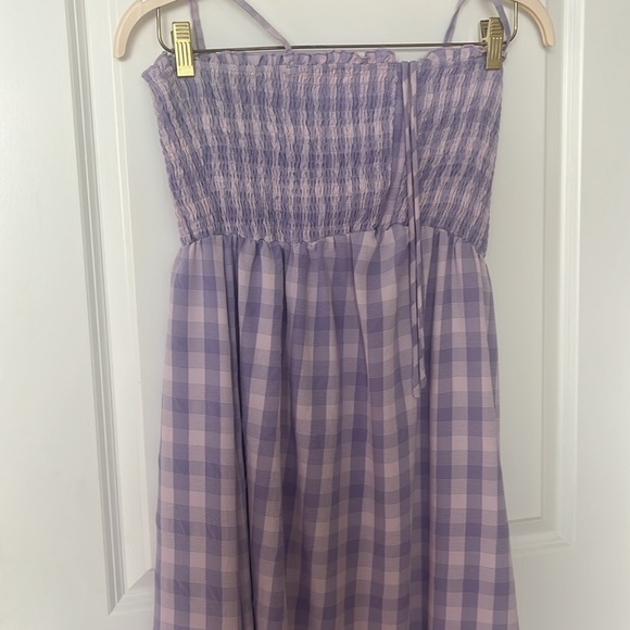 Lavender Plaid Summer Dress - Picture 7 of 7